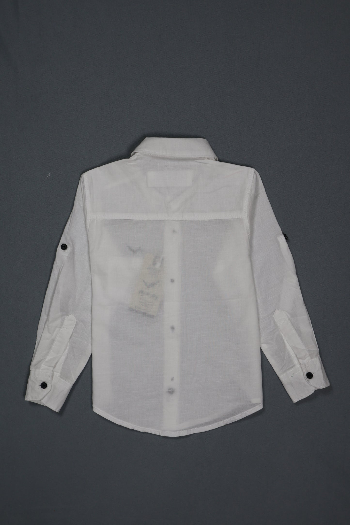 Fyst Cotton Classic Textured Full Sleeve Shirt for Boys - White - Fyst Fashion