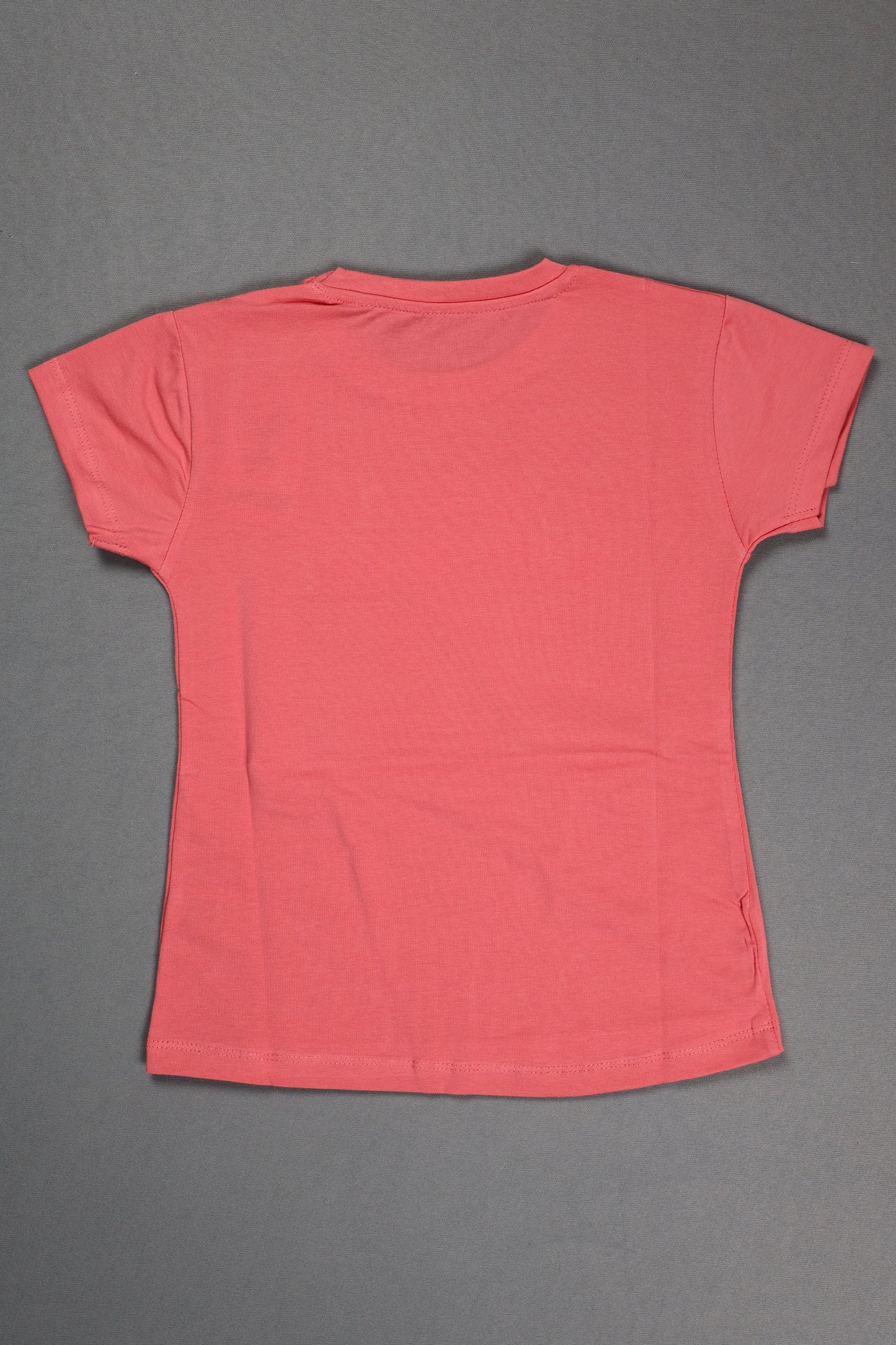 Fyst Cotton Knit "Powered By Happiness" Print T-Shirt for Girls - Pink - Fyst Fashion
