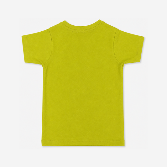 Fyst Boys Lime Green Skateboarding Dinosaur "Super Cool Dude" Graphic Cotton T-Shirt