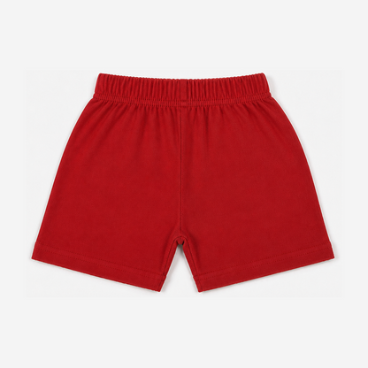 Fyst Boys Maroon Red Skateboarding Dinosaur "Super Cool Dude" Cotton Shorts