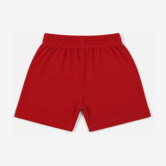 Fyst Boys Maroon Red Skateboarding Dinosaur "Super Cool Dude" Cotton Shorts