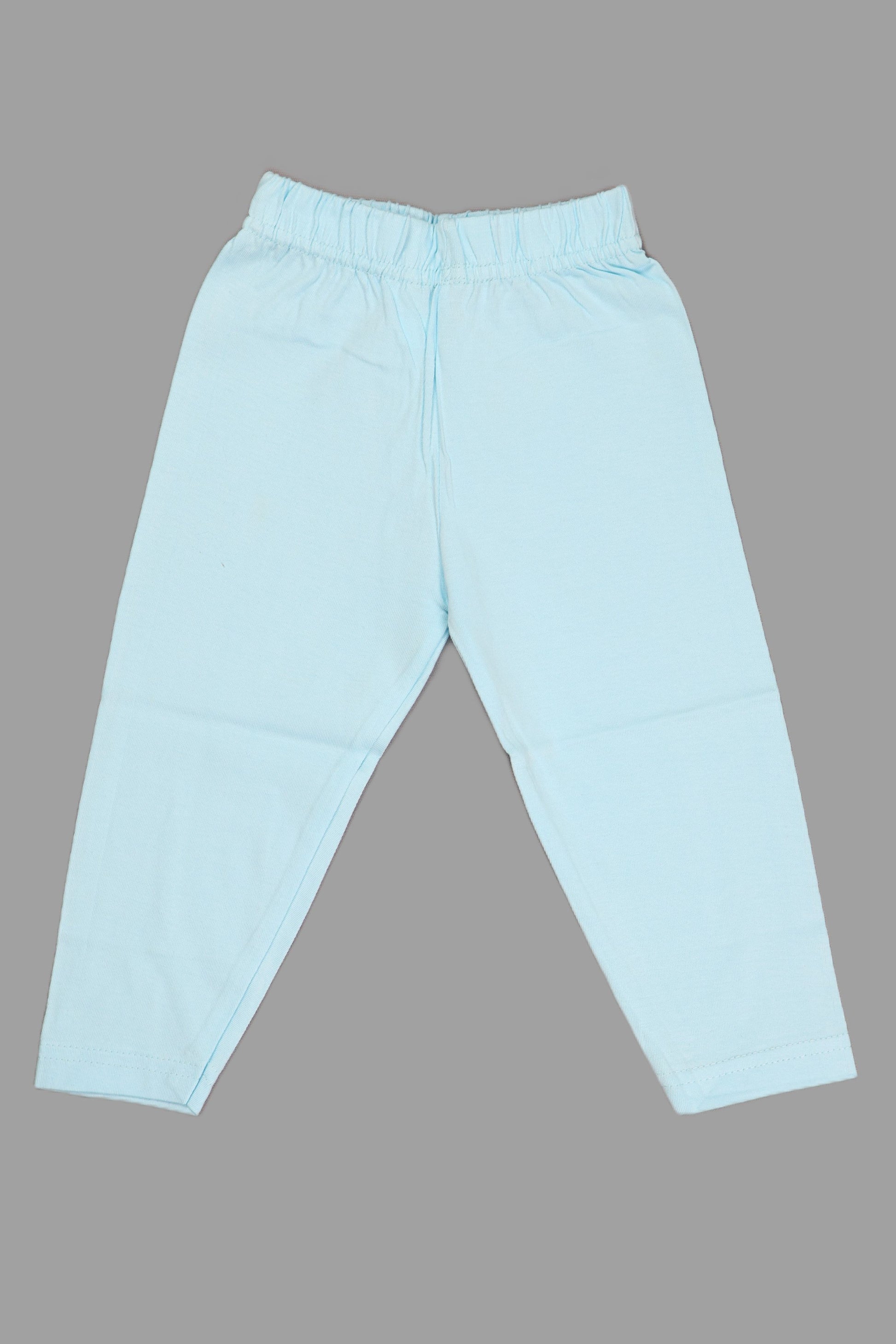 Light blue pants on a gray background