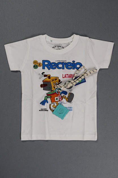 Fyst Cotton Knit Robot Graphic T-Shirt for Boys - White - Fyst Fashion