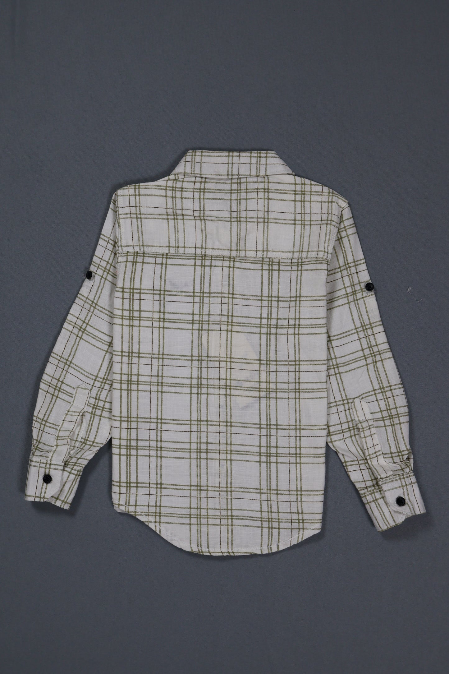 Plaid shirt on a gray background