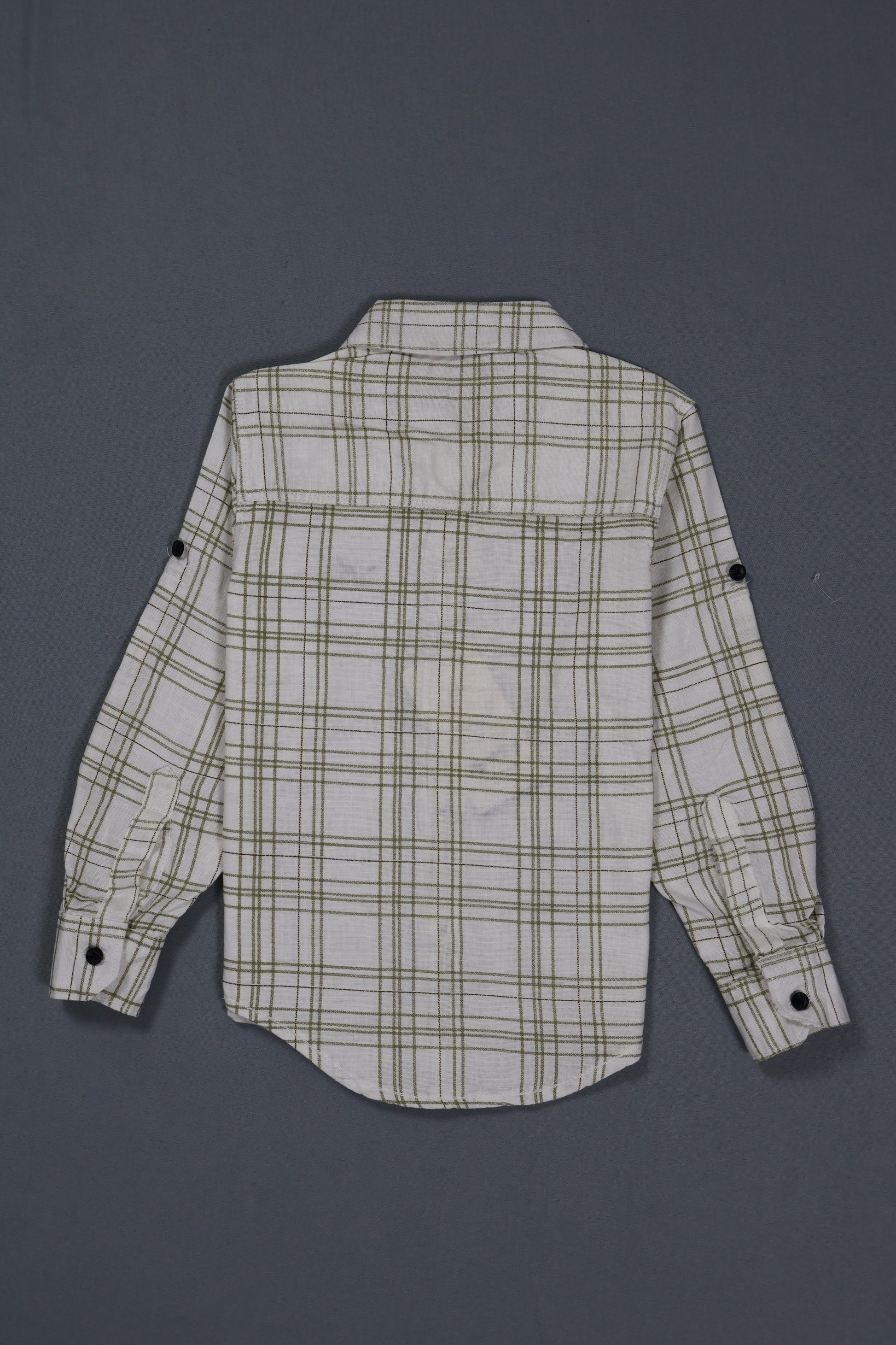 Plaid shirt on a gray background