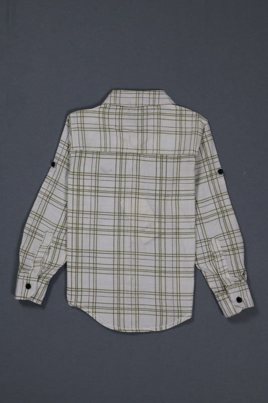 Plaid shirt on a gray background