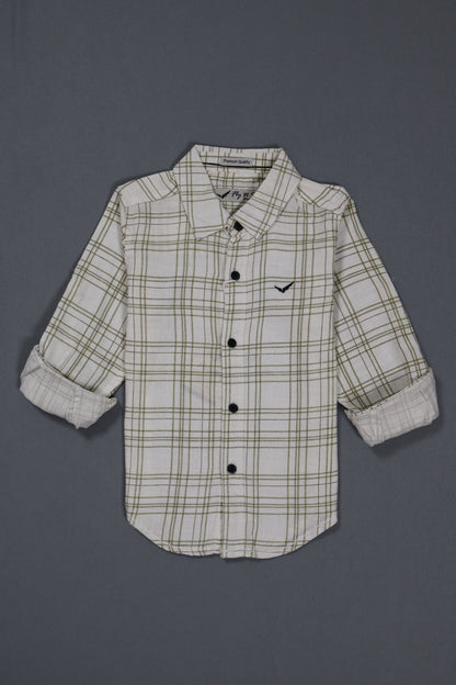 Plaid shirt on a gray background