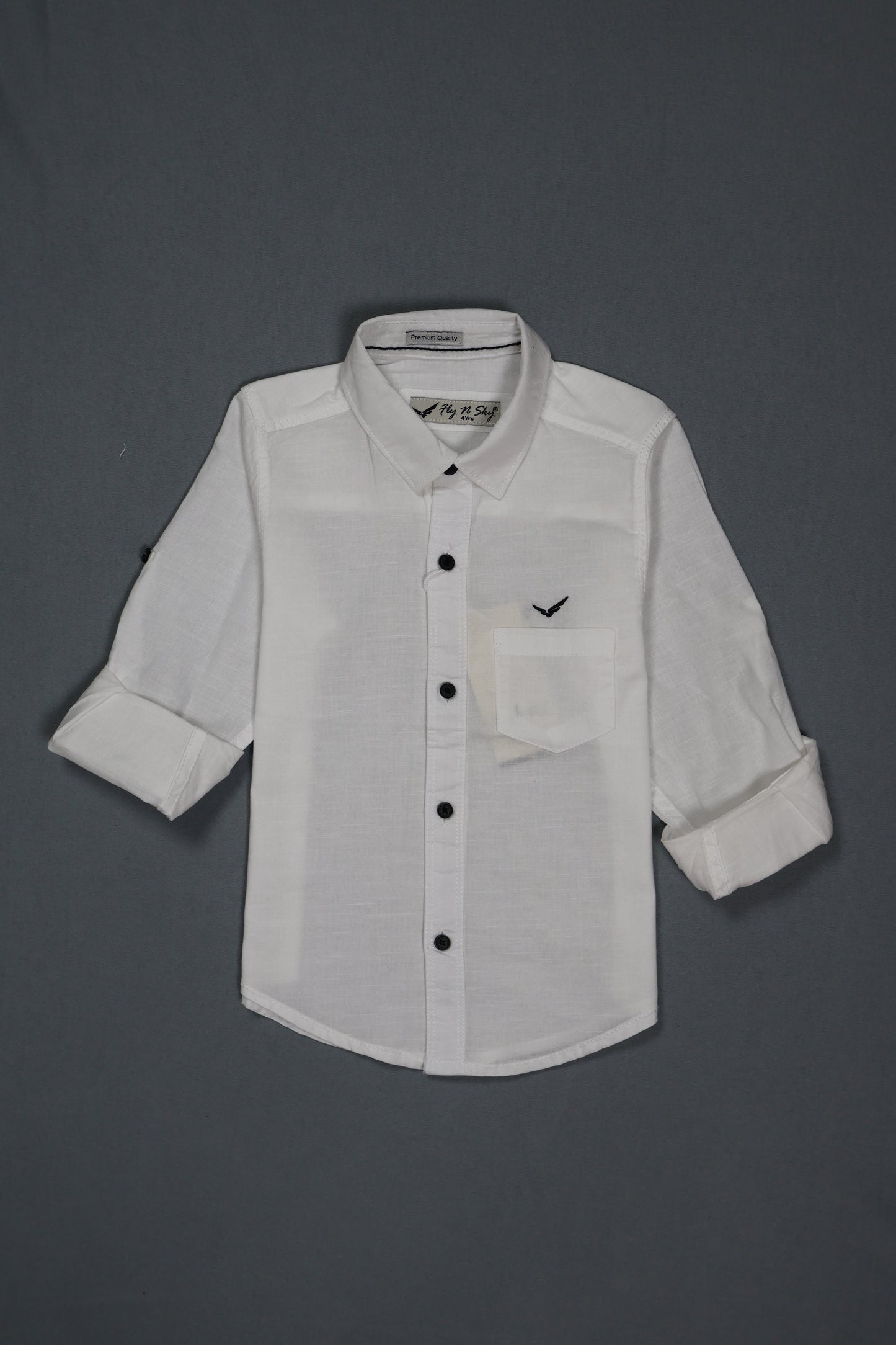 White mesh shirt on a dark gray background