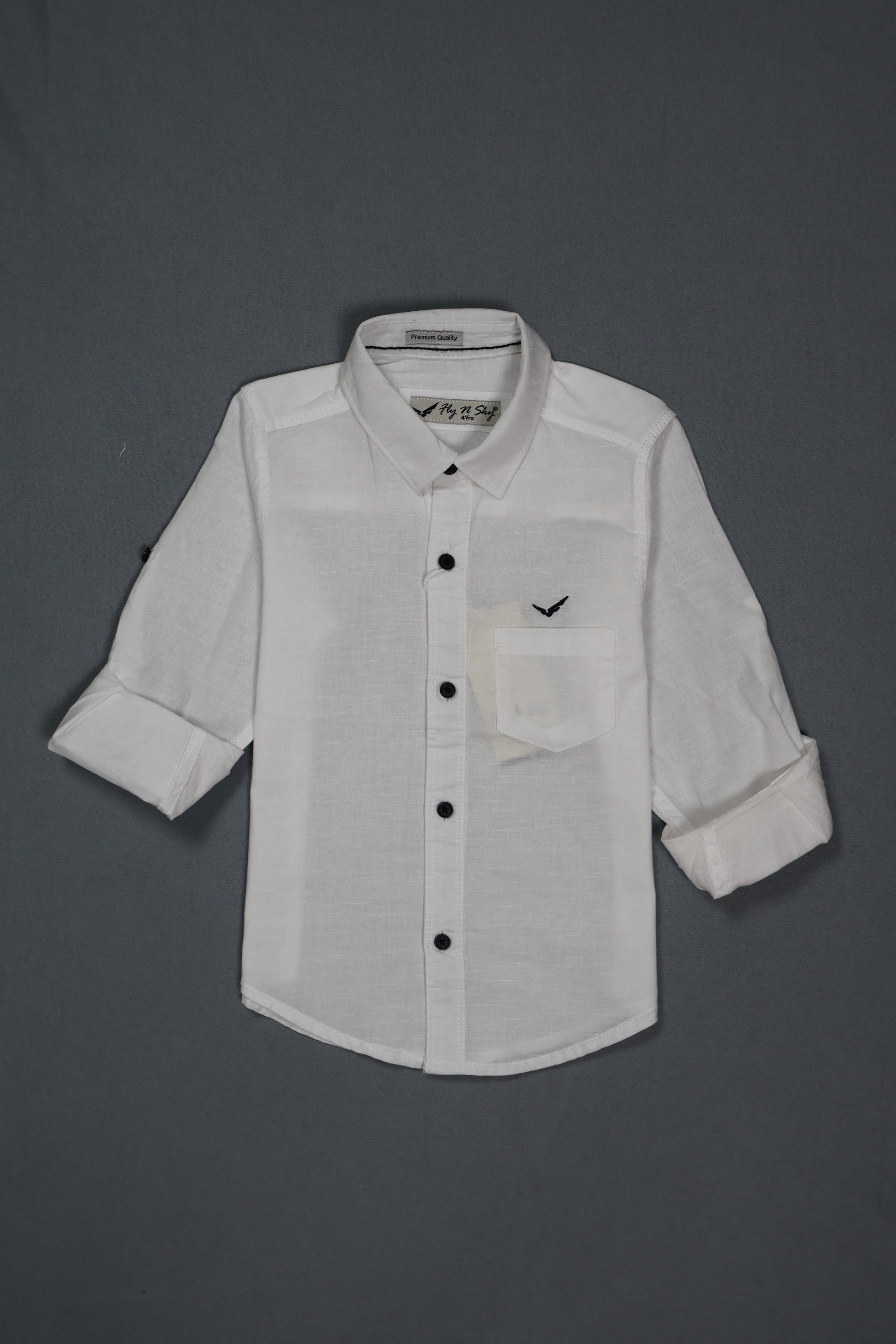 White mesh shirt on a dark gray background