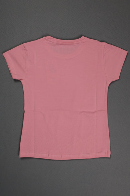 Fyst Cotton Knit "Create Art" Heart Print T-Shirt for Girls - Pink - Fyst Fashion