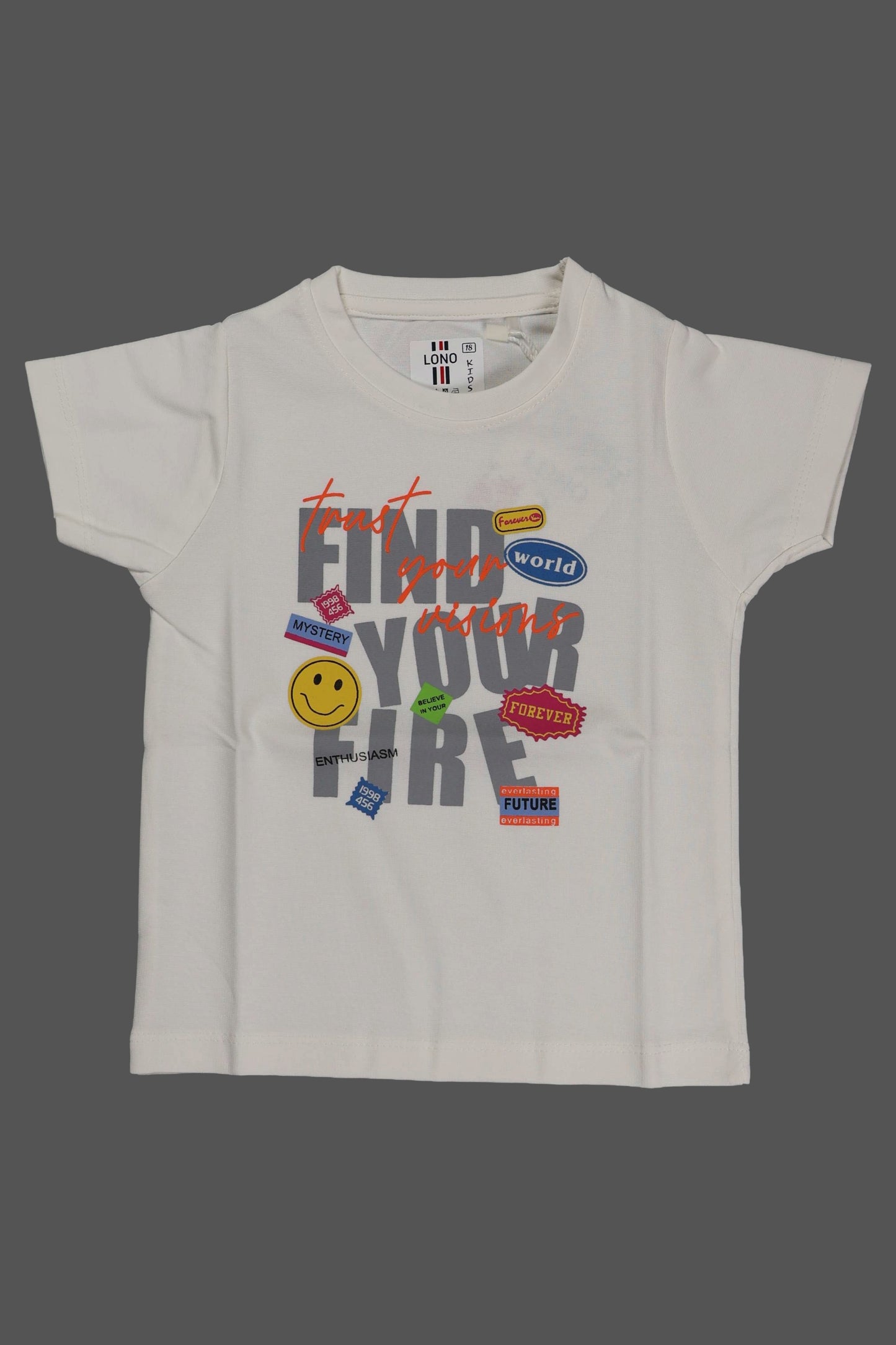 Fyst Cotton Knit Graphic Print T-Shirt for Boys - Crisp White - Fyst Fashion