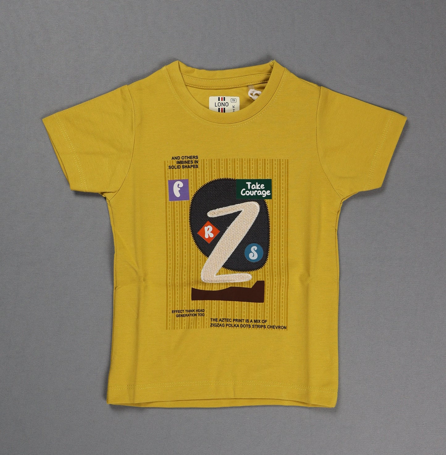 Fyst Cotton Knit Graphic Print T-Shirt for Boys - Mustard Yellow - Fyst Fashion