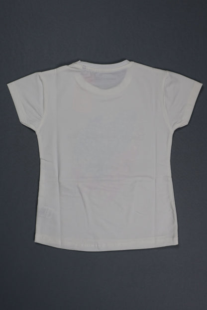 Fyst Cotton Knit "Grateful Heart" Print T-Shirt for Girls - White - Fyst Fashion