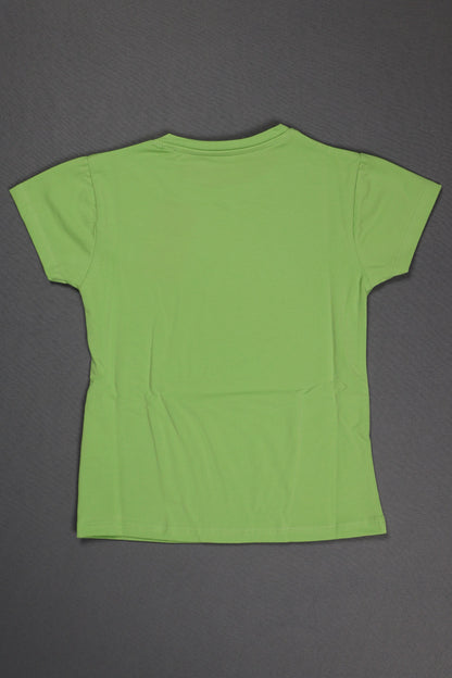 Fyst Cotton Knit "Grow with the flower" Print T-Shirt for Girls - Light Green - Fyst Fashion