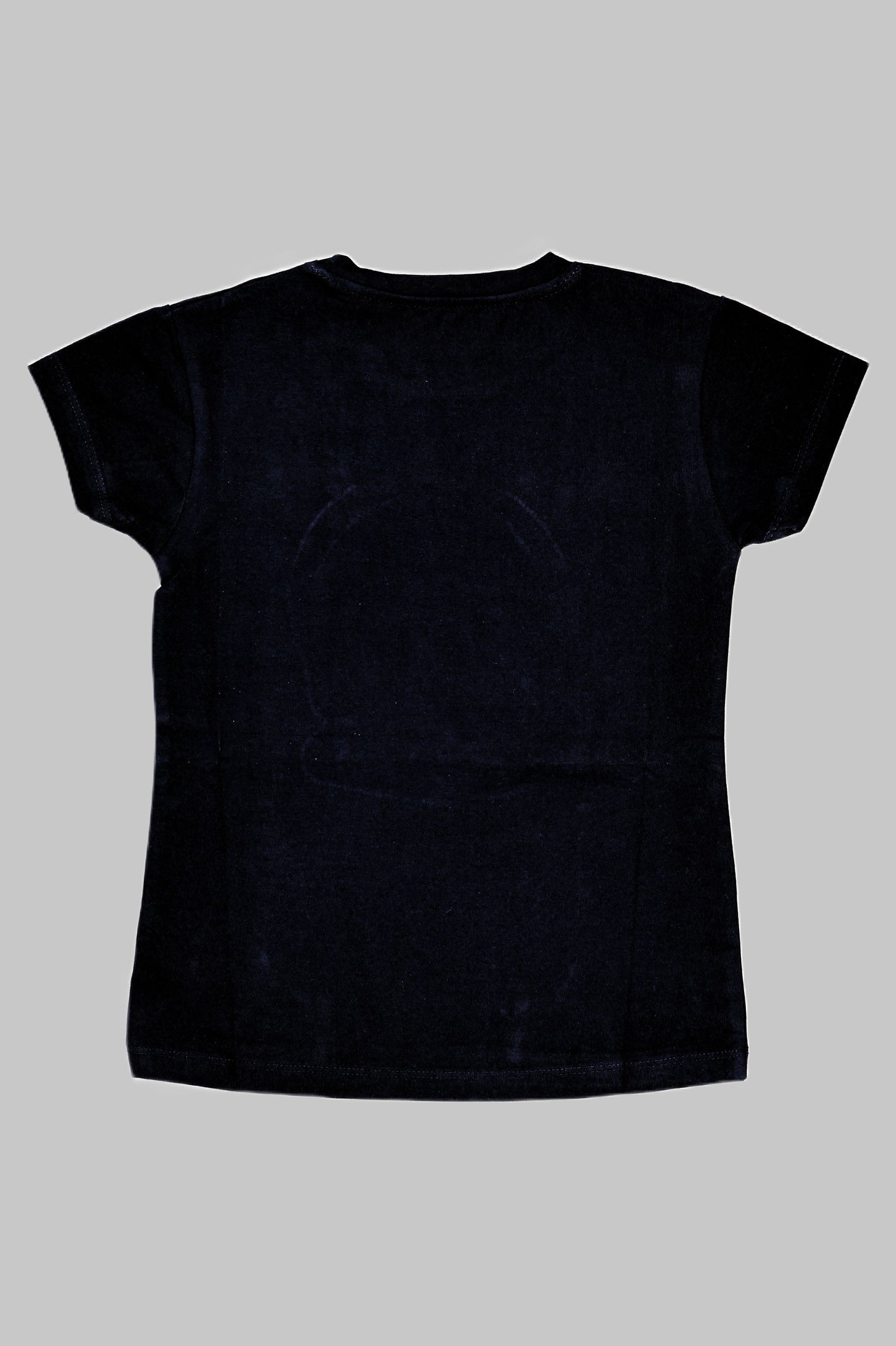 Fyst Cotton Knit "Love Is All Around" Headphones Print T-Shirt for Girls - Navy Blue - Fyst Fashion