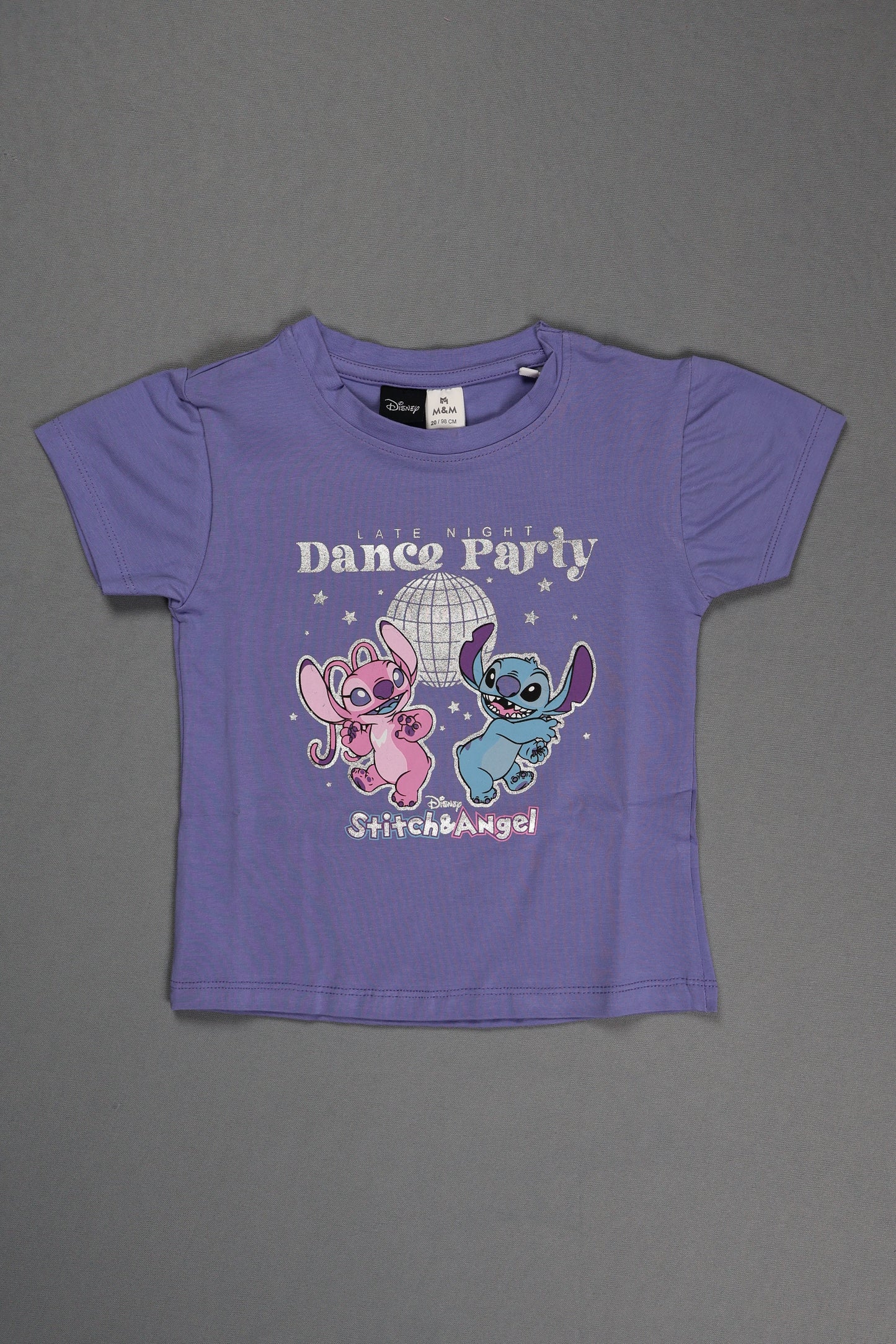 Fyst Cotton Knit Stitch & Angel Dance Party Print T-Shirt for Girls - Purple - Fyst Fashion