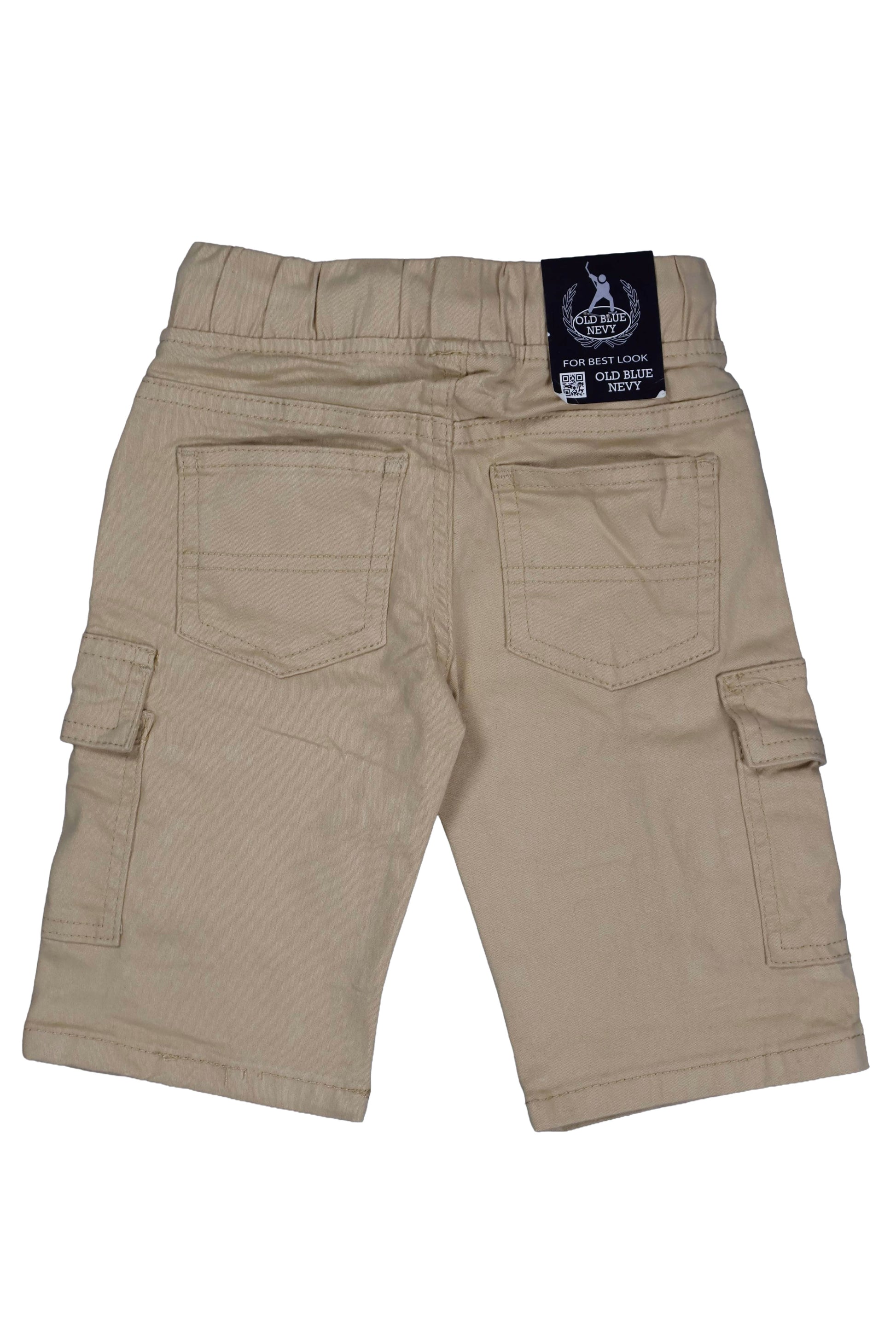 Fyst Cotton Utility Cargo Shorts with Zipper Detail for Boys - Beige - Fyst Fashion