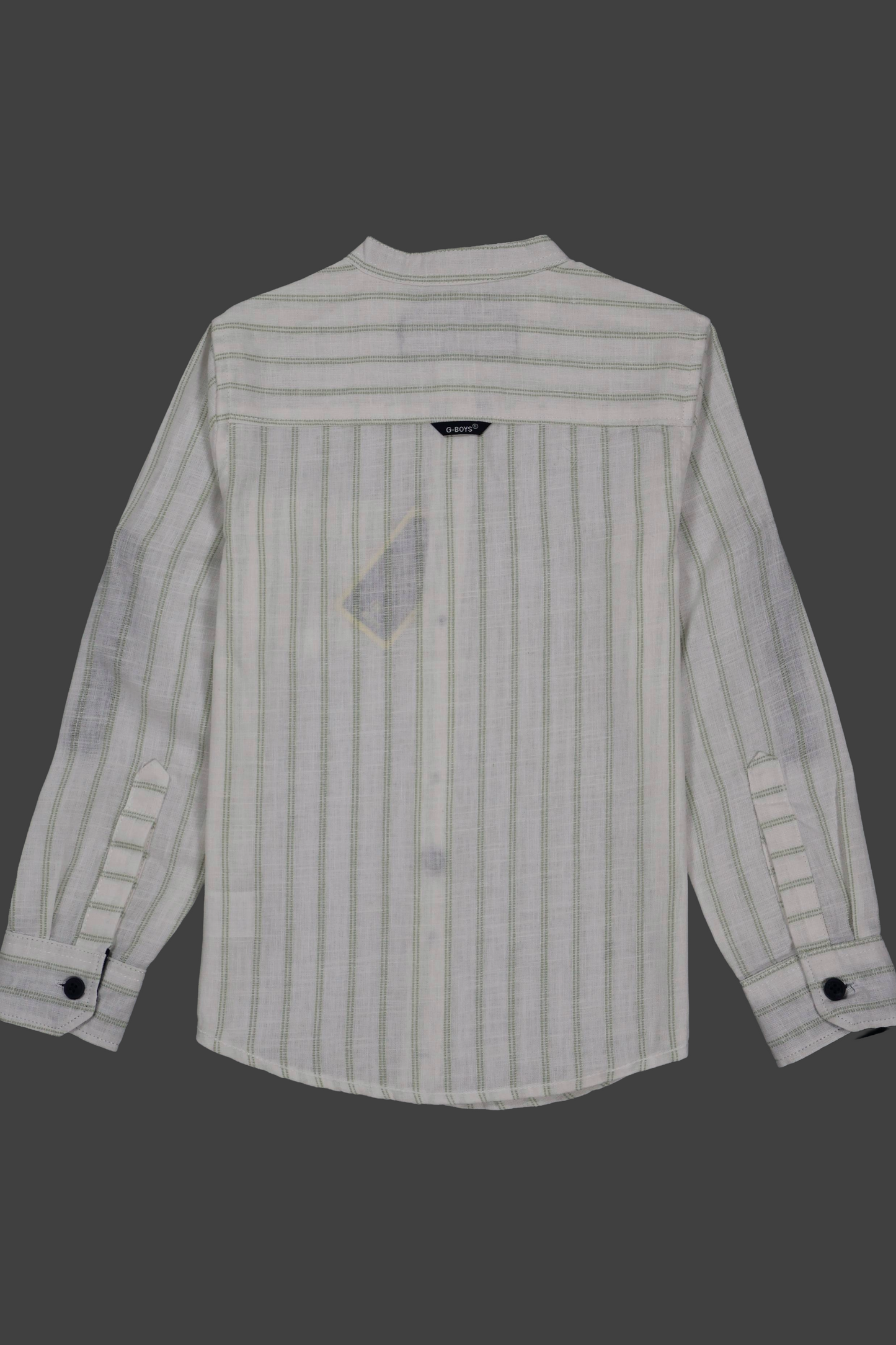 Striped shirt on a black background