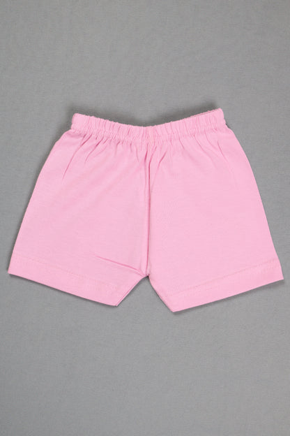 Pink shorts on a gray background