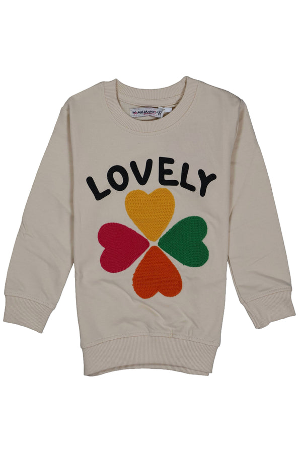Fyst Kids Vibrant Hearts Crewneck Fleece Sweatshirt