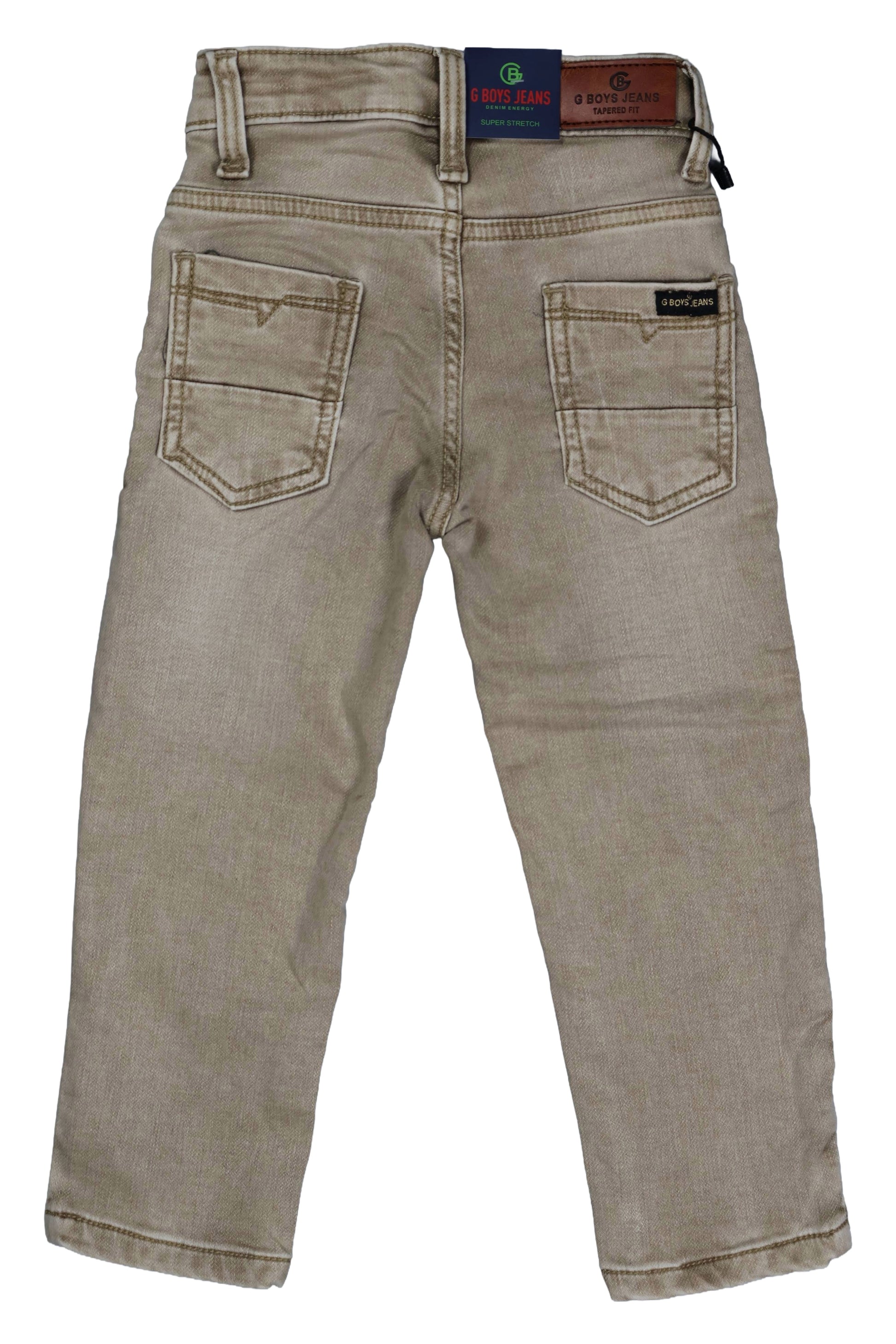Fyst Premium Denim Smart Casual Jeans for Boys - Beige - Fyst Fashion