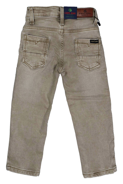 Fyst Premium Denim Smart Casual Jeans for Boys - Beige - Fyst Fashion