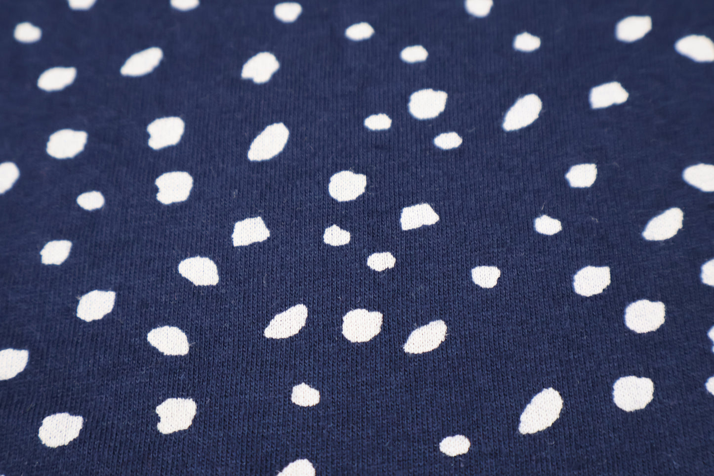 Fyst Girls Navy Blue All-Over Polka Dot Print Flutter Sleeve Cotton Frock Dress