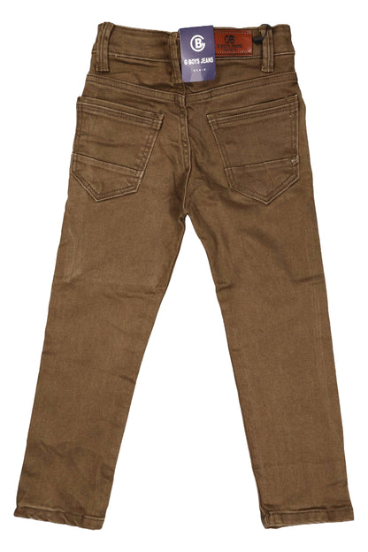 Fyst Premium Denim Smart Casual Jeans for Boys - Sand Beige - Fyst Fashion