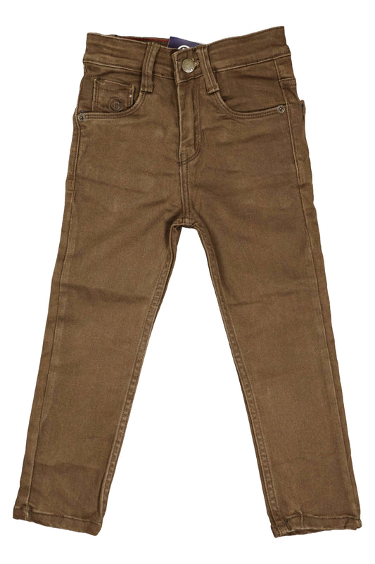 Fyst Premium Denim Smart Casual Jeans for Boys - Sand Beige - Fyst Fashion